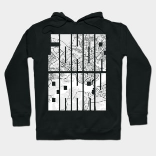 Johor Bahru, Malaysia City Map Typography - Light Hoodie